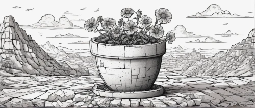 cactus line art,garden pot,plants in pots,plant pot,cacti,potted plant,wishing well,flower pot,flowerpot,potted plants,plant pots,flowerpots,cactus,terracotta flower pot,witches legs in pot,desert plant,planter,container plant,planter's punch,mushroom island,Illustration,Black and White,Black and White 14