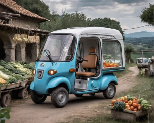 piaggio ape,piaggio,moottero vehicle,tata nano,fiat fiorino,electric golf cart,piaggio ciao,tuk tuk,fruit car,sustainable car,renault trafic,electric scooter,microvan,flower car,buxoro,donkey cart,flower cart,mobility scooter,battery food truck,blue pushcart,Conceptual Art,Sci-Fi,Sci-Fi 13