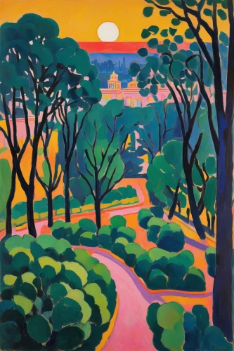 royal botanic garden,carol colman,braque saint-germain,parramatta,braque francais,travel poster,olle gill,towards the garden,george russell,landscape,robert duncanson,forest landscape,arboretum,constantia,la perouse,fruit fields,khokhloma painting,home landscape,francis barlow,gardens,Art,Artistic Painting,Artistic Painting 40