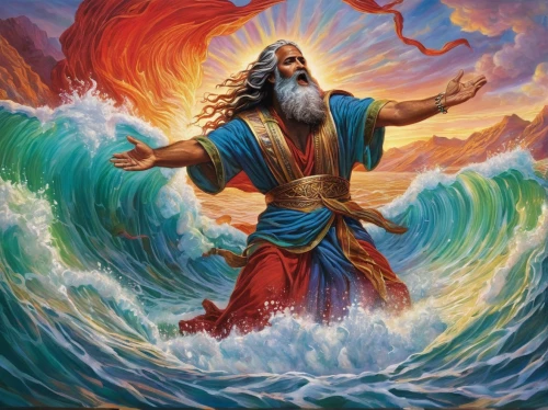 god of the sea,sea god,poseidon,poseidon god face,moses,el mar,god,man at the sea,version john the fisherman,zeus,the man in the water,neptune,sea storm,brahma,the wind from the sea,vajrasattva,aquaman,tidal wave,merman,tsunami,Illustration,Paper based,Paper Based 09