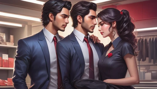 barbershop,barber shop,korean drama,spy visual,hairdresser,tailor,receptionists,hairstylist,beauty salon,personal grooming,white-collar worker,barber,hairstyler,romance novel,businessman,game illustration,receptionist,the long-hair cutter,red tie,office worker,Conceptual Art,Fantasy,Fantasy 03