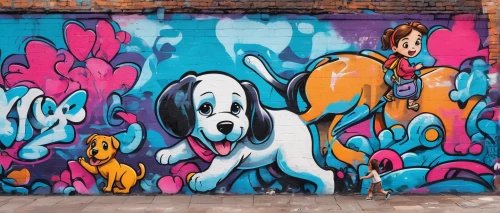 shoreditch,dog street,color dogs,brooklyn street art,fitzroy,basset hound,street dog,graffiti art,english setter,jack russel,clumber spaniel,street dogs,streetart,toulouse,snoopy,beagle,basset bleu de gascogne,mural,wall paint,urban street art,Conceptual Art,Graffiti Art,Graffiti Art 07