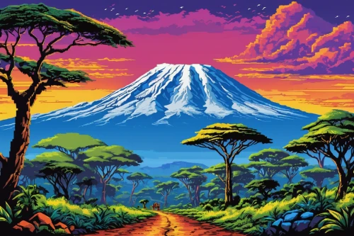 kilimanjaro,volcanic landscape,mount kilimanjaro,volcanos,mount taranaki,volcano,stratovolcano,volcanism,mountain world,taranaki,volcanic field,volcanoes,mount fuji,volcanic,fuji,krafla volcano,serengeti,fuji mountain,japan landscape,japanese mountains,Unique,Pixel,Pixel 05