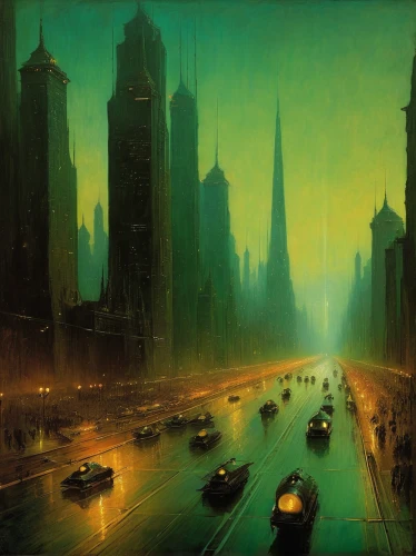 futuristic landscape,city scape,post-apocalyptic landscape,black city,transistor,cityscape,city cities,sci fiction illustration,city highway,evening city,fantasy city,cyberpunk,cities,metropolis,urbanization,destroyed city,city in flames,city at night,dystopian,ancient city,Art,Classical Oil Painting,Classical Oil Painting 44