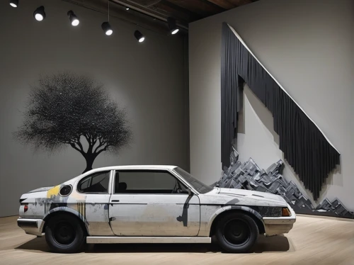 porsche 924,lancia 037,porsche 944,porsche 914,lancia,car sculpture,mercedes museum,lancia montecarlo,saab 99,saab automobile,volvo 164,citroen 2cv,bmw 327,saab 95,tatra 77,bmw 315,bmw 328,renault alpine,lamborghini lm002,audi quattro,Conceptual Art,Graffiti Art,Graffiti Art 12