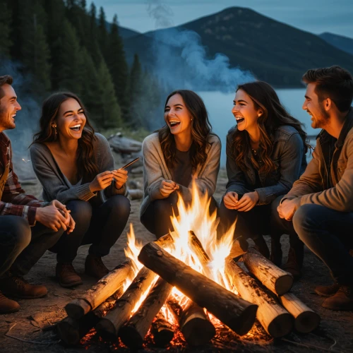 campfire,campfires,camp fire,outdoor recreation,fire bowl,fire pit,firepit,outdoor life,triggers for forest fire,camping equipment,fireside,bonfire,log fire,wood fire,hygge,fire place,group of people,together and happy,family group,s'more,Photography,General,Natural