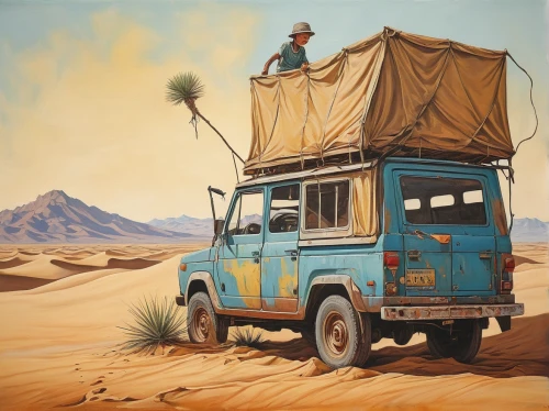 desert safari,land rover series,travel trailer poster,capture desert,camper van isolated,camper van,campervan,snatch land rover,land-rover,expedition camping vehicle,vanagon,station wagon-station wagon,recreational vehicle,vwbus,land rover,digital nomads,traveller,teardrop camper,desert landscape,vw bus,Conceptual Art,Graffiti Art,Graffiti Art 04