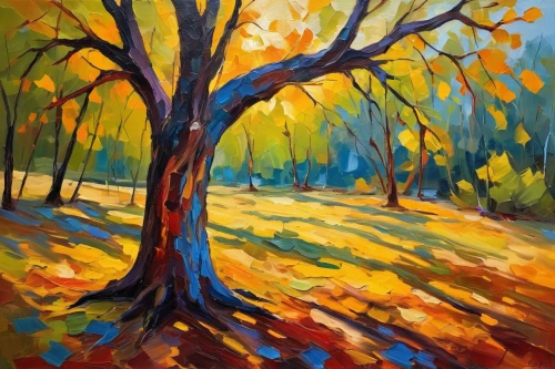 fall landscape,trees in the fall,painted tree,autumn landscape,the trees in the fall,autumn tree,autumn trees,autumn forest,fall leaves,fall foliage,autumn light,autumn in the park,autumn background,in the fall,autumn colouring,forest landscape,late autumn,autumn leaves,oil painting,colored leaves,Conceptual Art,Oil color,Oil Color 22