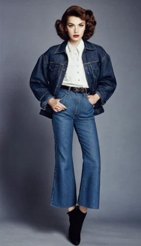 plus-size model,denim shapes,plus-size,menswear for women,woman in menswear,retro women,vintage fashion,retro woman,denim,high waist jeans,maureen o'hara - female,jeans pattern,bluejeans,plus-sized,girl in overalls,brooke shields,denim jeans,diet icon,coveralls,denim fabric,Photography,Black and white photography,Black and White Photography 11