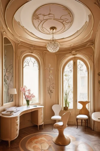 luxury bathroom,beauty room,art nouveau design,ornate room,art nouveau,casa fuster hotel,salon,danish room,art deco,luxury home interior,dressing table,great room,luxurious,interior design,luxury,ceramic floor tile,marble palace,venice italy gritti palace,stucco ceiling,interiors,Illustration,Retro,Retro 08