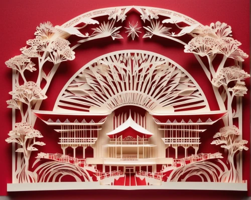 paper art,model house,art deco ornament,buddha tooth relic temple,dolls houses,chinese architecture,scale model,forbidden palace,japanese architecture,the palau de la música catalana,art deco,insect house,calatrava,doll house,royal albert hall,asian architecture,circus stage,sugar house,hall of supreme harmony,archidaily,Unique,Paper Cuts,Paper Cuts 03