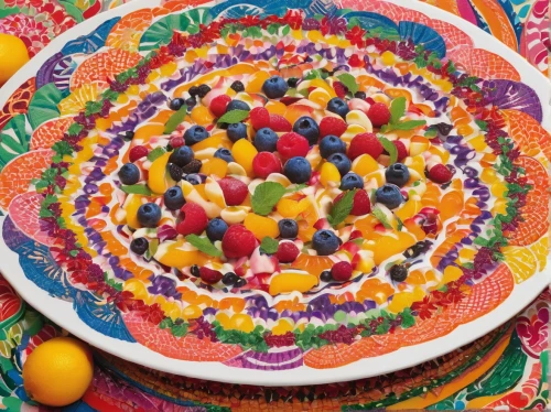 colorful pasta,fruit plate,tutti frutti,candy pattern,jello salad,colored icing,fruit pie,bowl of fruit,bowl cake,gelatin dessert,rangoli,easter cake,candy cauldron,colorful eggs,orbeez,diwali sweets,bowl of fruit in rain,cassata,salad plate,brigadeiros,Illustration,Abstract Fantasy,Abstract Fantasy 08