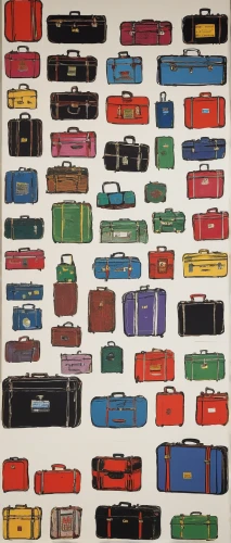 suitcases,pencil cases,trains,luggage,luggage and bags,christmas wrapping paper,wrapping paper,matchbox car,suitcase,freight trains,luggage compartments,gift wrapping paper,matchbox,luggage set,train seats,international trains,railroads,vintage papers,collection of ties,baggage,Art,Artistic Painting,Artistic Painting 22