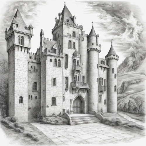castle of the corvin,knight's castle,medieval castle,castel,castleguard,bethlen castle,castle,fairy tale castle,bach knights castle,templar castle,haunted castle,medieval architecture,castles,taufers castle,press castle,moated castle,castle ruins,château,ghost castle,castle complex,Illustration,Black and White,Black and White 30