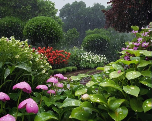 rainwater drops,rain shower,heavy rain,after rain,garden pond,raindrops,rainy season,rainy day,summer border,pouring,after the rain,monsoon,rainwater,water mist,rainstorm,rainy,rain drops,flower borders,garden dew,english garden,Conceptual Art,Daily,Daily 16