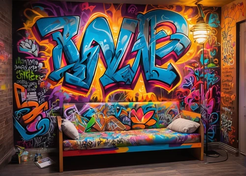 graffiti art,creative office,wall art,wall paint,chaise lounge,little man cave,modern decor,wall decoration,graffiti,great room,apartment lounge,kids room,interior decoration,wall decor,interior design,room divider,shared apartment,light paint,graffiti splatter,loft,Conceptual Art,Graffiti Art,Graffiti Art 07