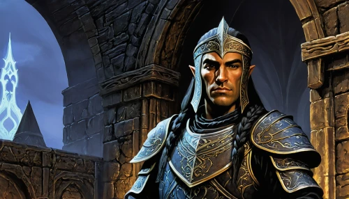 massively multiplayer online role-playing game,male elf,prejmer,dark elf,castleguard,dunun,paladin,templar,portcullis,heroic fantasy,aesulapian staff,hall of the fallen,horn of amaltheia,sterntaler,crusader,alaunt,castle of the corvin,northrend,kadala,guards of the canyon,Conceptual Art,Fantasy,Fantasy 04