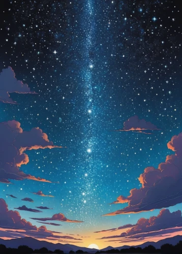 falling stars,star sky,starry sky,the night sky,night sky,falling star,sky,the stars,starscape,night stars,meteor,tobacco the last starry sky,nightsky,stars,star winds,shooting stars,space art,hanging stars,universe,starlight,Illustration,American Style,American Style 14