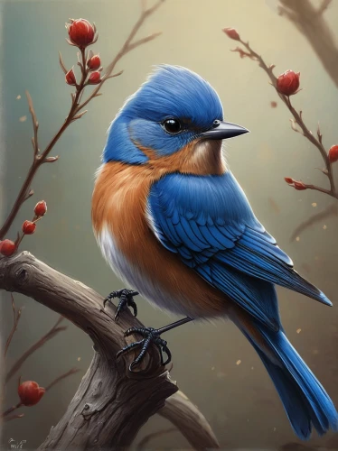 western bluebird,tickell's blue flycatcher,bird painting,eastern bluebird,bluebird perched,blue bird,male bluebird,bluebird,bird illustration,blue wren,fairywren,bluebird female,blue birds and blossom,bird on branch,flower and bird illustration,nature bird,twitter bird,bluejay,mountain bluebird,bird drawing,Illustration,Paper based,Paper Based 02