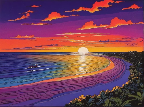 sunset beach,coast sunset,beach landscape,sunrise beach,sunset,coastal landscape,honolulu,osaka bay,purple landscape,beach scenery,orange bay,sea beach-marigold,sun and sea,seascape,hawaii,dream beach,sea landscape,sand coast,waikiki beach,sun,Illustration,Black and White,Black and White 21