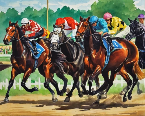 horse racing,horse race,steeplechase,jockey,racehorse,harness racing,gallops,arlington park,flat racing,racecourse,horse herd,gallop,two-horses,horse riders,horse running,horsemen,bay horses,horses,equestrian sport,dog racing,Illustration,Retro,Retro 20