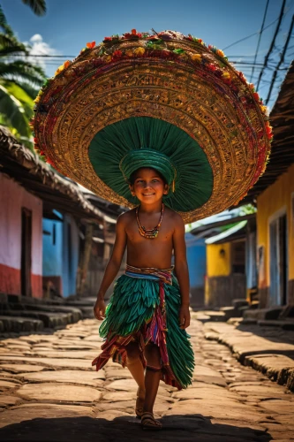 sombrero,little girl with umbrella,guatemalan,peru i,pachamama,marvel of peru,miño,peru,peruvian women,maracatu,la catrina,little girl running,mexico,mexican culture,bolivia,mexican tradition,chiapas,miguel of coco,mariachi,the festival of colors,Conceptual Art,Fantasy,Fantasy 16
