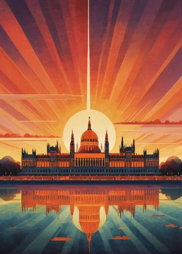 travel poster,parliament,royal albert hall,palace of parliament,st pauls,seat of government,capital cities,capitol buildings,parliament of europe,capitol,vatican city flag,sunburst background,taj mahal sunset,palace of the parliament,fuller's london pride,kensington gardens,city of london,uscapitol,capitolio,united kingdom,Conceptual Art,Daily,Daily 20