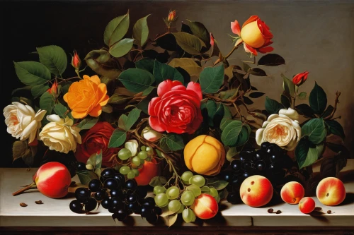 still life of spring,still-life,summer still-life,basket of fruit,roses-fruit,still life,fruit basket,autumn still life,fruit plate,fruit bowl,the fruit,fruits plants,autumn fruits,basket with apples,floral composition,cherries in a bowl,fresh fruits,autumn fruit,bowl of fruit,cloves schwindl inge,Art,Classical Oil Painting,Classical Oil Painting 05