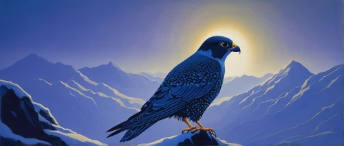 blue parrot,blue buzzard,lanner falcon,saker falcon,peregrine falcon,peregrine,blue bird,new zealand falcon,mountain hawk eagle,blue parakeet,passenger pigeon,bird painting,gyrfalcon,inca dove,mongolian eagle,steppe eagle,hyacinth macaw,budgie,falconer,antarctic bird,Illustration,Abstract Fantasy,Abstract Fantasy 20