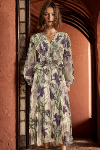 botanical print,vintage floral,floral dress,floral,floral with cappuccino,plus-size model,dress form,menswear for women,one-piece garment,women's clothing,nightwear,floral pattern,floral japanese,robe,floral mockup,day dress,vintage dress,nightgown,women clothes,lilac arbor