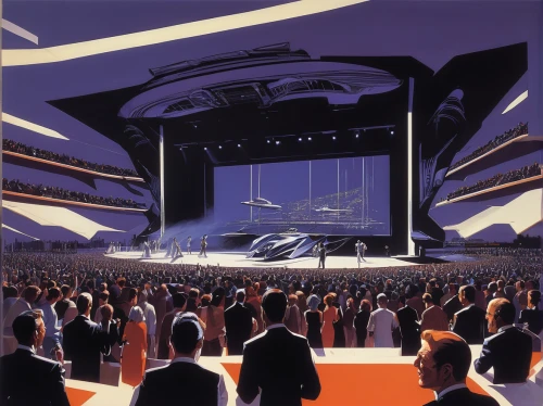 futuristic art museum,futuristic architecture,concert stage,concert hall,amphitheatre,musical dome,amphitheater,stage design,immenhausen,orchestra,philharmonic orchestra,concert crowd,futuristic landscape,starship,the stage,stadium falcon,oval forum,concert venue,symphony orchestra,disney hall,Conceptual Art,Sci-Fi,Sci-Fi 23