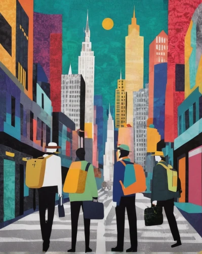 colorful city,new york streets,mural,cities,city scape,city youth,city life,background vector,wpap,harlem,new york,pedestrian,city tour,newyork,nyc,big city,city,smart city,ny,city cities,Unique,Paper Cuts,Paper Cuts 07