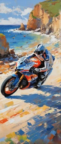 jet ski,ducati,motorbike,motorcycle,ducati 999,piaggio,motorcycles,ktm,mv agusta,yamaha r1,yamaha,moped,oil painting,painting technique,watercraft,beach landscape,motorcyclist,motor-bike,motorcycle racer,enduro,Conceptual Art,Oil color,Oil Color 10