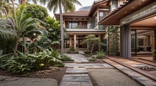 luxury home,tropical house,florida home,luxury property,crib,landscape designers sydney,landscape design sydney,garden design sydney,beautiful home,tropical jungle,driveway,luxury home interior,mansion,walkway,backyard,royal palms,dunes house,tropical greens,palm garden,large home