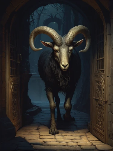 feral goat,goatflower,minotaur,the zodiac sign taurus,horoscope taurus,mouflon,wild sheep,the black sheep,ovis gmelini aries,capricorn,aurochs,taurus,anglo-nubian goat,horned,ram,ruminant,black nosed sheep,oryx,north american wild sheep,bighorn ram,Illustration,Realistic Fantasy,Realistic Fantasy 44