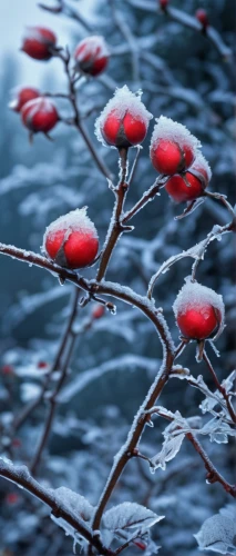 cherry branches,ice flowers,frosted rose hips,red berries,aquatic plant,frozen morning dew,frozen dew drops,cherry branch,goose berries,cherry blossom branch,red water lily,winter cherry,ice rain,cold cherry blossoms,aquatic plants,hoarfrost,frozen water,ornamental cherry,water plants,red tree,Illustration,Black and White,Black and White 08