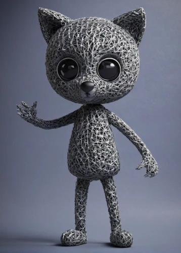 cheetah,chia,3d figure,cartoon cat,animal figure,thimble,cheetah cub,anthropomorphized animals,metal figure,cheese grater,3d model,pepper,pumi,felidae,gray kitty,doll cat,jaguar,seamless texture,cinema 4d,cute cartoon character,Photography,Artistic Photography,Artistic Photography 11