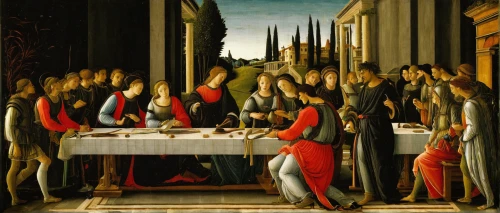 holy supper,last supper,long table,christ feast,communion,bellini,candlemas,carpaccio,eucharist,holy communion,pentecost,the first sunday of advent,the second sunday of advent,the occasion of christmas,dinner party,botticelli,the third sunday of advent,all saints' day,nativity of christ,eucharistic,Art,Classical Oil Painting,Classical Oil Painting 43
