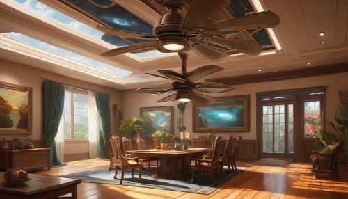 ceiling-fan,ceiling fan,3d rendering,ceiling fixture,stucco ceiling,breakfast room,ceiling lighting,ceiling lamp,ceiling construction,interior design,daylighting,dining room,home interior,ceiling light,interior decoration,luxury home interior,visual effect lighting,family room,livingroom,florida home,Art,Classical Oil Painting,Classical Oil Painting 15