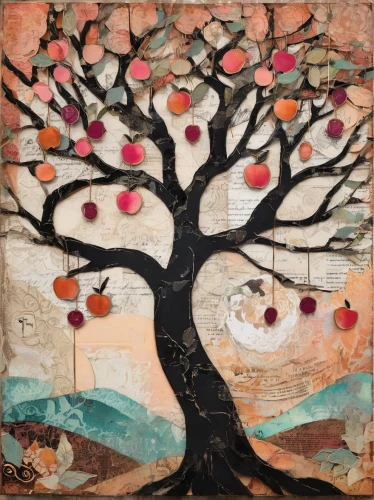 fruit tree,apple tree,peach tree,fruit trees,apple trees,orange tree,persimmon tree,blossoming apple tree,vinegar tree,almond tree,apple harvest,fig tree,girl picking apples,bodhi tree,orchards,cherry tree,trees with stitching,stone fruit,autumn fruit,ebony trees and persimmons,Unique,Paper Cuts,Paper Cuts 06