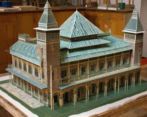 scale model,model house,hagia sofia,byzantine architecture,miniature house,printing house,wooden church,paper art,maulbronn monastery,kunsthistorisches museum,baptistery,monastery of santa maria delle grazie,islamic architectural,basil's cathedral,medieval architecture,tabernacle,model making,diorama,3d rendering,wooden construction,Art,Artistic Painting,Artistic Painting 50