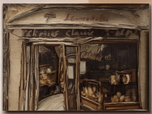 china cabinet,vitrine,friterie,shopwindow,bistro,brandy shop,shop-window,storefront,braque francais,butcher shop,parisian coffee,art nouveau frame,pantry,kitchen shop,art nouveau frames,paris cafe,shop window,general store,woman at cafe,the coffee shop,Common,Common,Photography