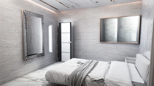 wall plaster,room divider,sleeping room,luxury bathroom,guest room,modern minimalist bathroom,3d rendering,stucco wall,bedroom,modern room,canopy bed,white room,drywall,walk-in closet,guestroom,interior design,capsule hotel,hallway space,interior modern design,snowhotel