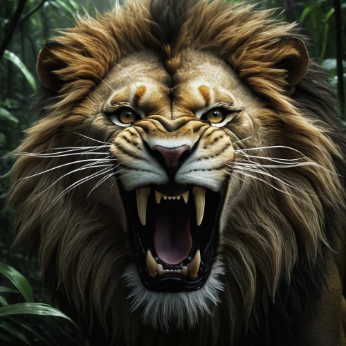 roaring,king of the jungle,roar,to roar,panthera leo,lion,african lion,forest king lion,scar,tiger png,lion head,male lion,lion white,lion - feline,snarling,predation,tiger head,wild cat,wild animal,lioness,Illustration,Realistic Fantasy,Realistic Fantasy 17