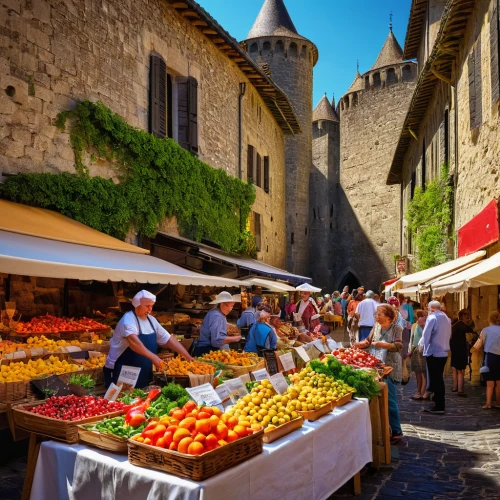 medieval market,fruit market,south france,provencal life,provence,aix-en-provence,dordogne,moustiers-sainte-marie,south of france,fruit stand,marketplace,arles,fruit stands,mirepoix,pont d'avignon,farmer's market,gordes,l'isle-sur-la-sorgue,france,farmers market,Conceptual Art,Daily,Daily 28