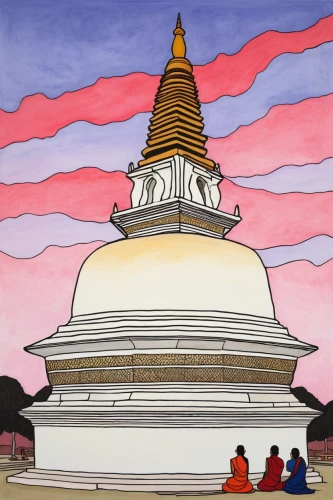 stupa,kuthodaw pagoda,dhammakaya pagoda,pagoda,theravada buddhism,phra nakhon si ayutthaya,stone pagoda,somtum,kathmandu,ayutthaya,buddhists,buddha's birthday,myanmar,khokhloma painting,chiang mai,shakyamuni,wat huay pla kung,hall of supreme harmony,buddhist temple,durbar square,Illustration,Vector,Vector 14
