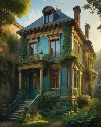 victorian house,ancient house,house in the forest,victorian,home landscape,house painting,beautiful home,old home,apartment house,doll's house,private house,old house,brownstone,summer cottage,villa,lonely house,two story house,woman house,studio ghibli,abandoned house,Conceptual Art,Fantasy,Fantasy 05