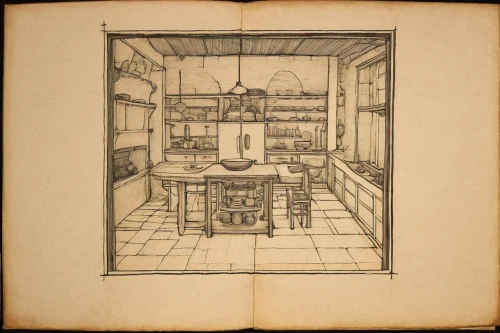 kitchen interior,kitchen,galley,cookery,kitchen design,kitchen cabinet,recipe book,laboratory oven,cabinetry,kitchenware,pantry,the kitchen,apothecary,victorian kitchen,vintage kitchen,kitchen cart,house hevelius,scientific instrument,candlemaker,kitchenette,Art,Artistic Painting,Artistic Painting 28