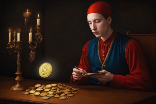 fortune teller,fortune telling,ball fortune tellers,watchmaker,game illustration,merchant,clockmaker,divination,saint mark,candlemaker,gambler,tokens,debt spell,coin,archimandrite,bit coin,bellboy,the collector,st jacobus,coins,Conceptual Art,Daily,Daily 22