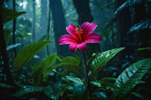 forest flower,swamp hibiscus,cuba flower,hawaiian hibiscus,tropical bloom,tropical flowers,hibiscus flower,chinese hibiscus,hibiscus,red flower,pink flower,hibiscus rosa-sinensis,pink hibiscus,passifloraceae,red hibiscus,single flower,hibiscus rosasinensis,exotic flower,wood flower,hibiscus flowers,Photography,General,Fantasy
